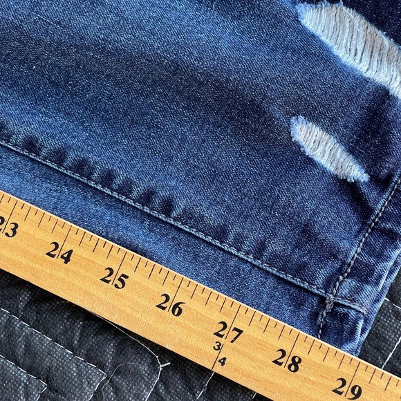 Celebrity Pink Jeans Womens Plus Size 16 Blue Distressed Girlfriend - Picture 10 of 10